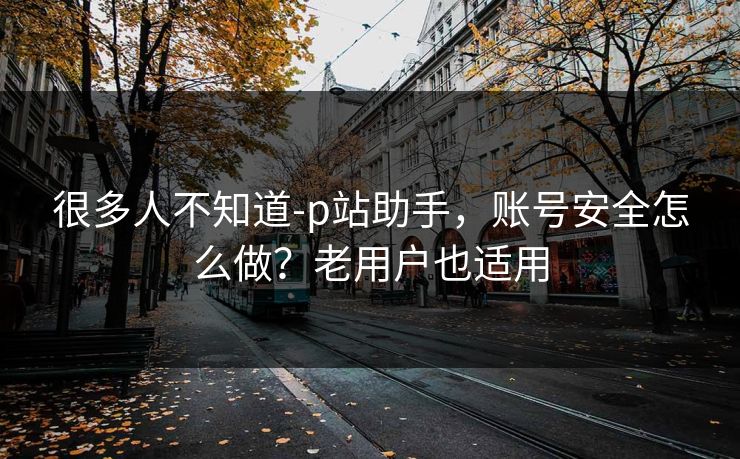 很多人不知道-p站助手,账号安全怎么做?老用户也适用
