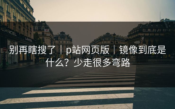 别再瞎搜了|p站网页版|镜像到底是什么?少走很多弯路